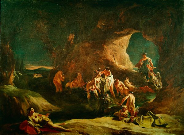 ديانا وأكتون ، 1720-21 بواسطة جيوفاني باتيستا تيبولو