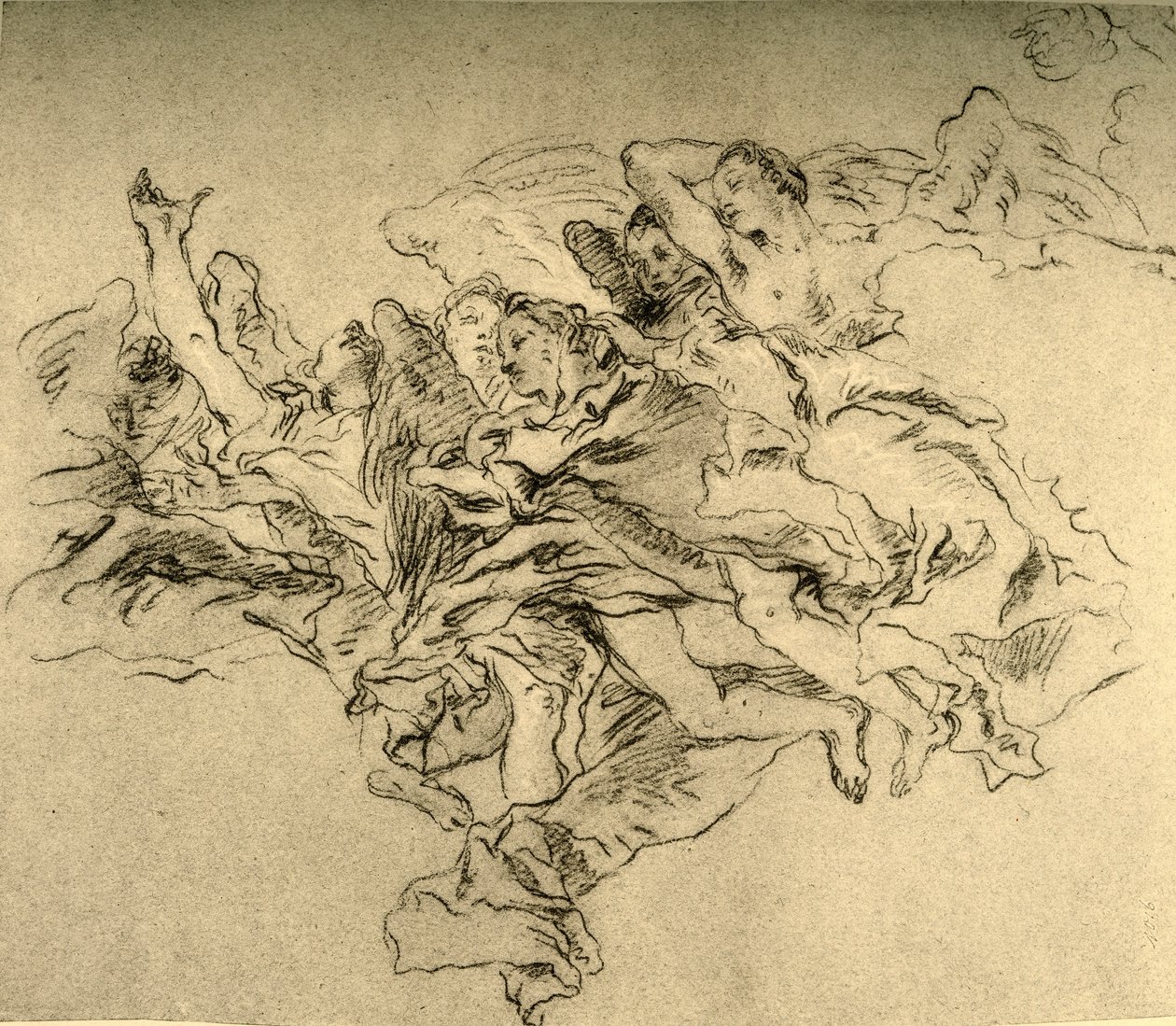 مجموعة تحليق الملائكة ، c1755 ، 1928 بواسطة جيوفاني باتيستا تيبولو