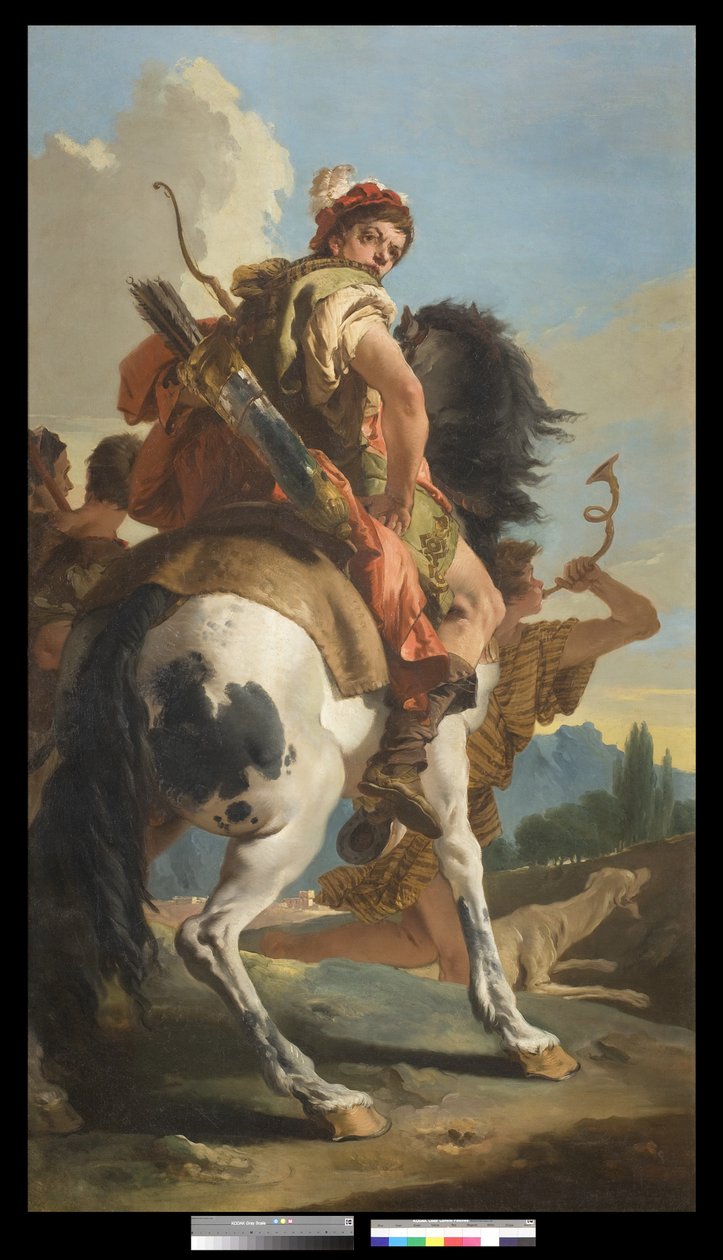 صياد على ظهور الخيل ، 1718-30 بواسطة جيوفاني باتيستا تيبولو