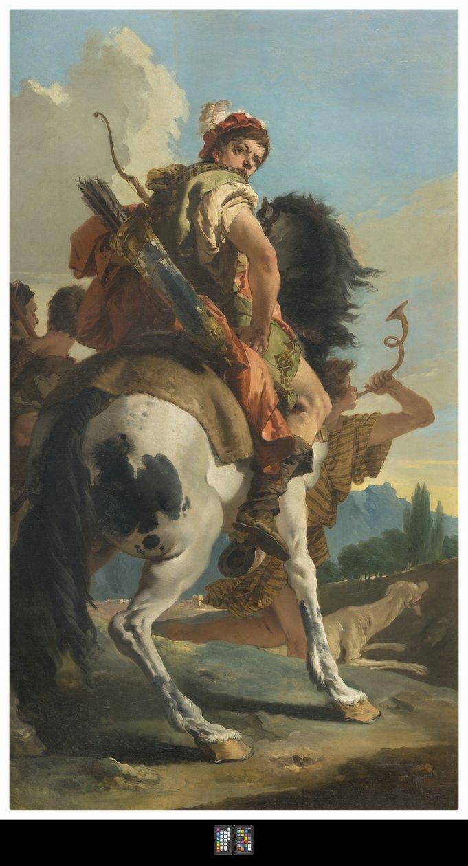 صياد على ظهور الخيل ، 1718-30 بواسطة جيوفاني باتيستا تيبولو