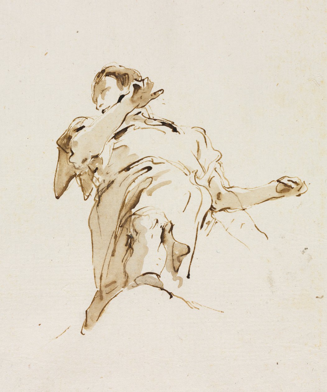 الرقم المذكر من الأسفل ، ج. 1740s. بواسطة جيوفاني باتيستا تيبولو