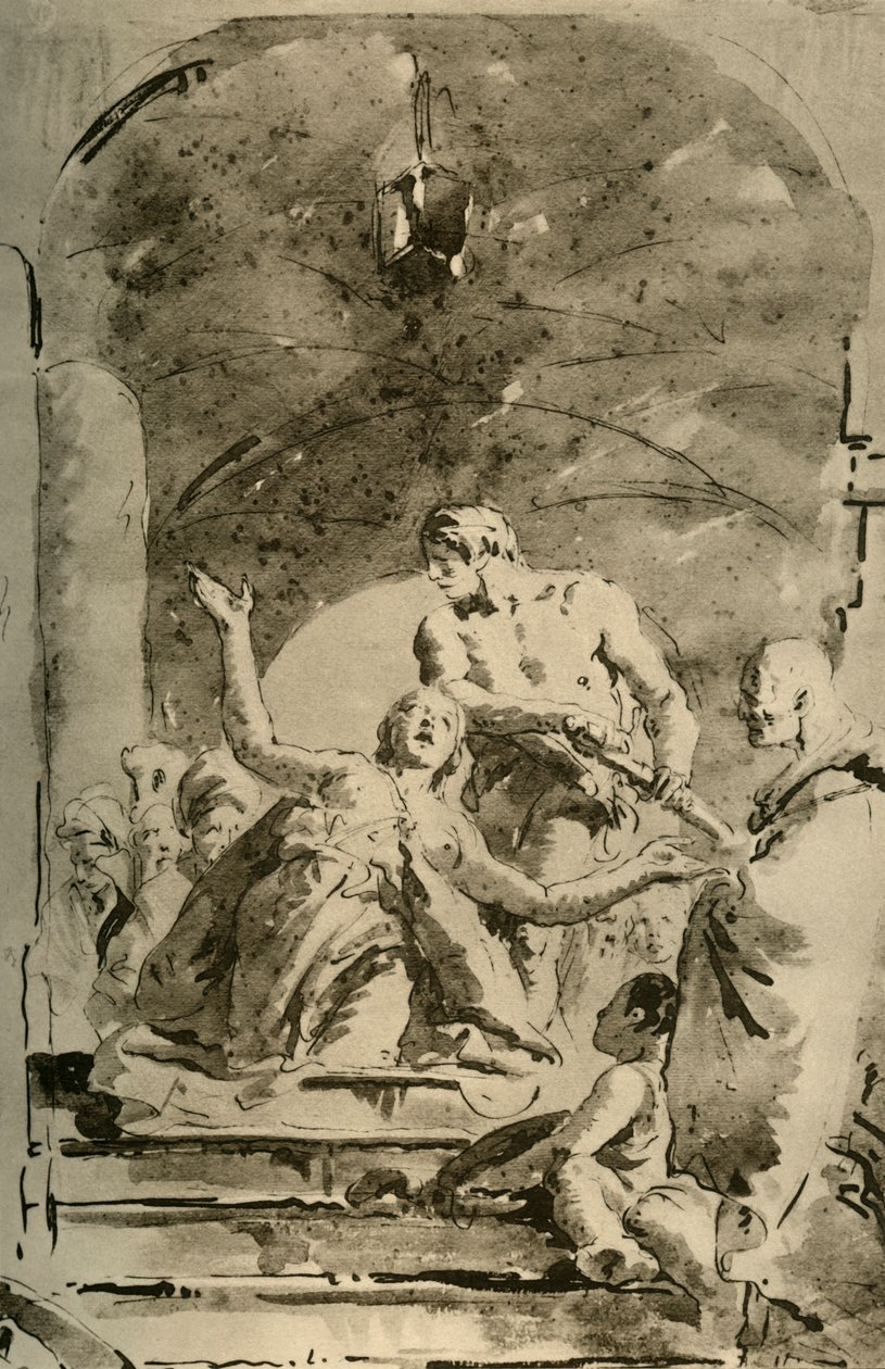 استشهاد S. Giustina ، c1730s ، 1928 بواسطة جيوفاني باتيستا تيبولو