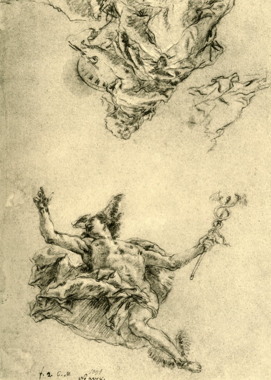 الزئبق والرسم ، 1752-1753 ، 1928 بواسطة جيوفاني باتيستا تيبولو
