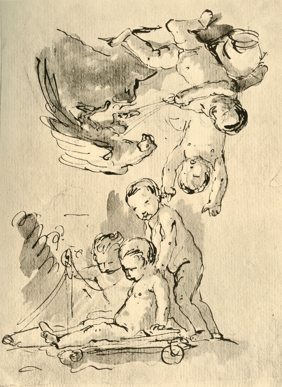 لعب كيوبيد ، c1757 ، 1928 بواسطة جيوفاني باتيستا تيبولو