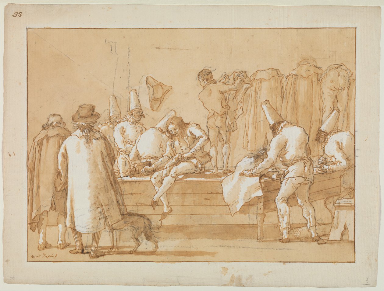 Punchinello كمساعد خياط ، c.1800 بواسطة جيوفاني باتيستا تيبولو