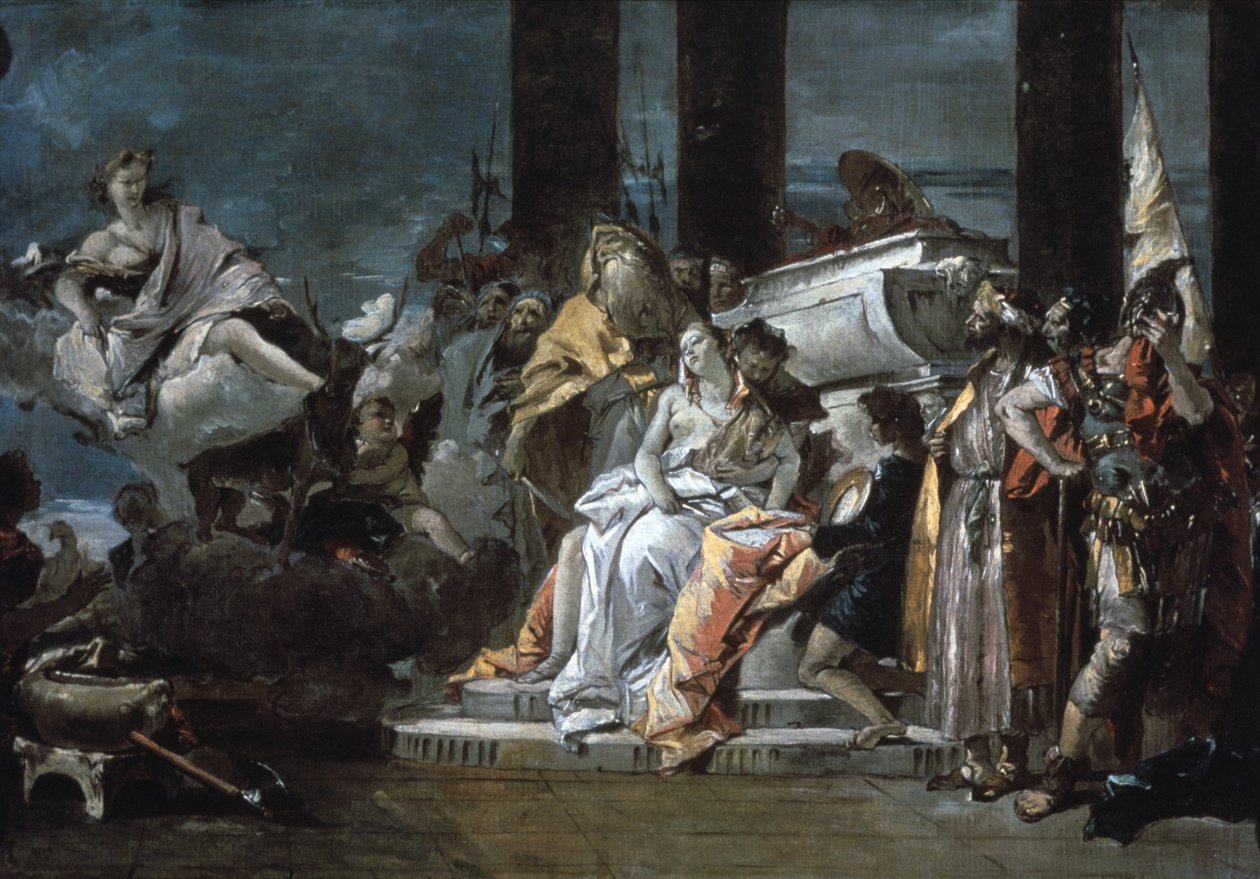التضحية من Iphigenia ، 1735 بواسطة جيوفاني باتيستا تيبولو