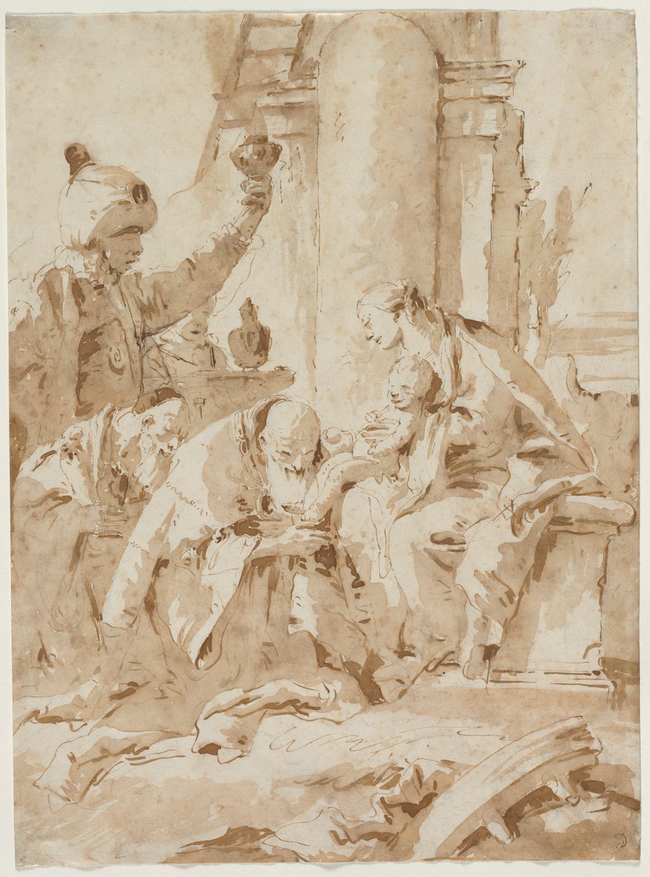 عشق المجوس ، ج. 1740. بواسطة جيوفاني باتيستا تيبولو