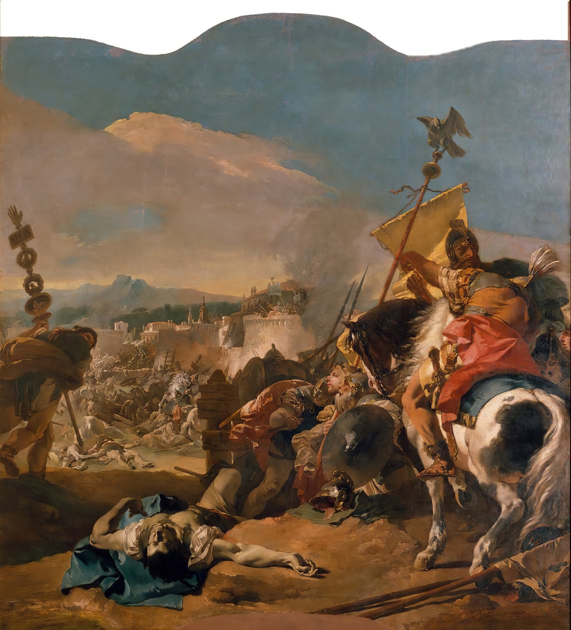 القبض على قرطاج ، 1725-1729. بواسطة جيوفاني باتيستا تيبولو