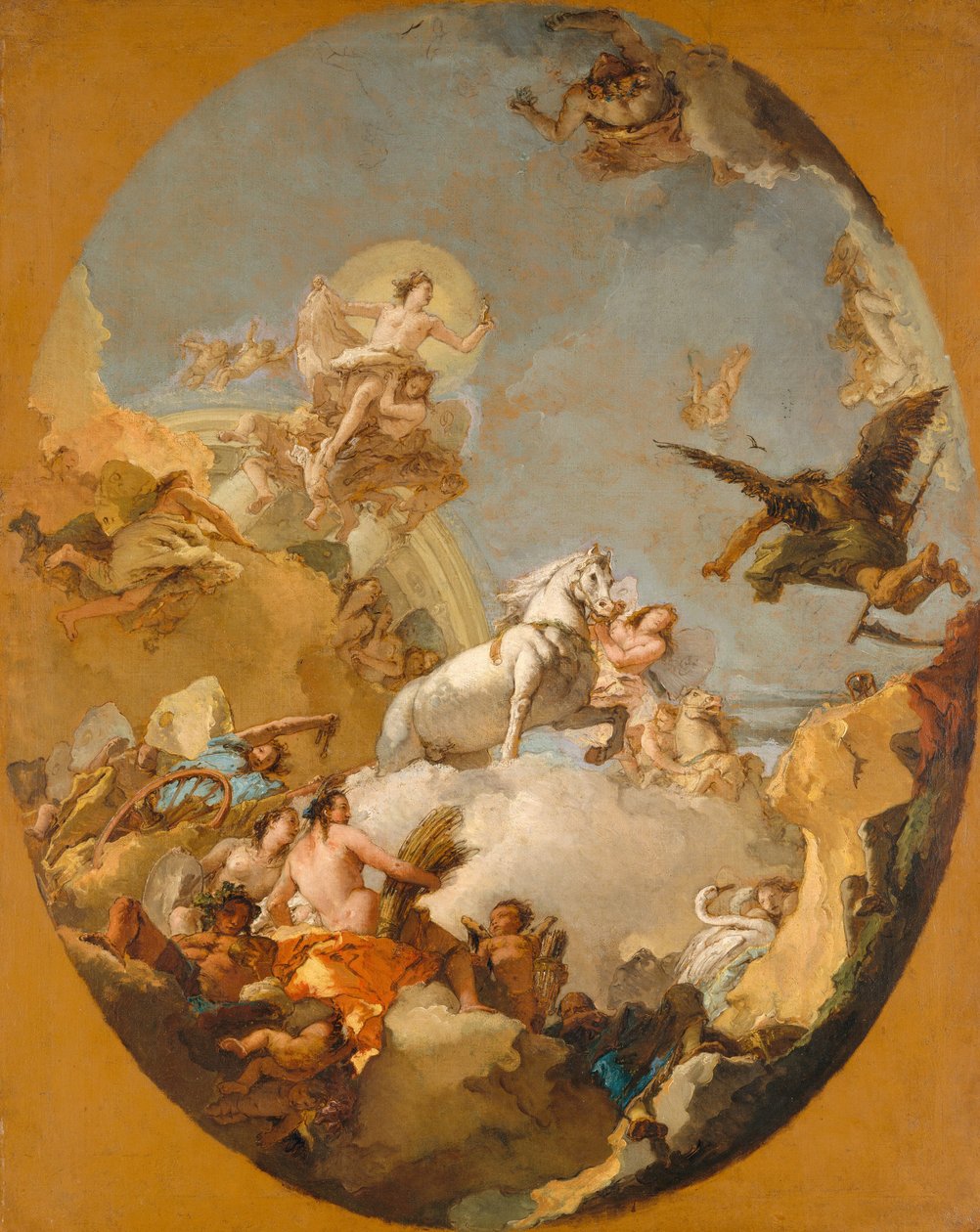 عربة أورورا ، 1761-179 بواسطة جيوفاني باتيستا تيبولو