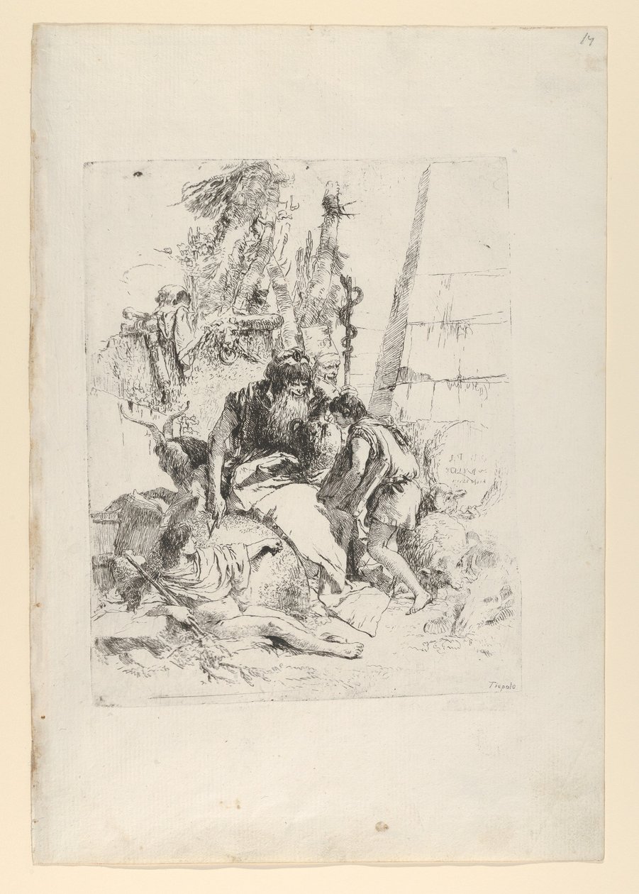 سحرة وصبيان ، من شيرزي ، كاليفورنيا. 1743-50. بواسطة جيوفاني باتيستا تيبولو
