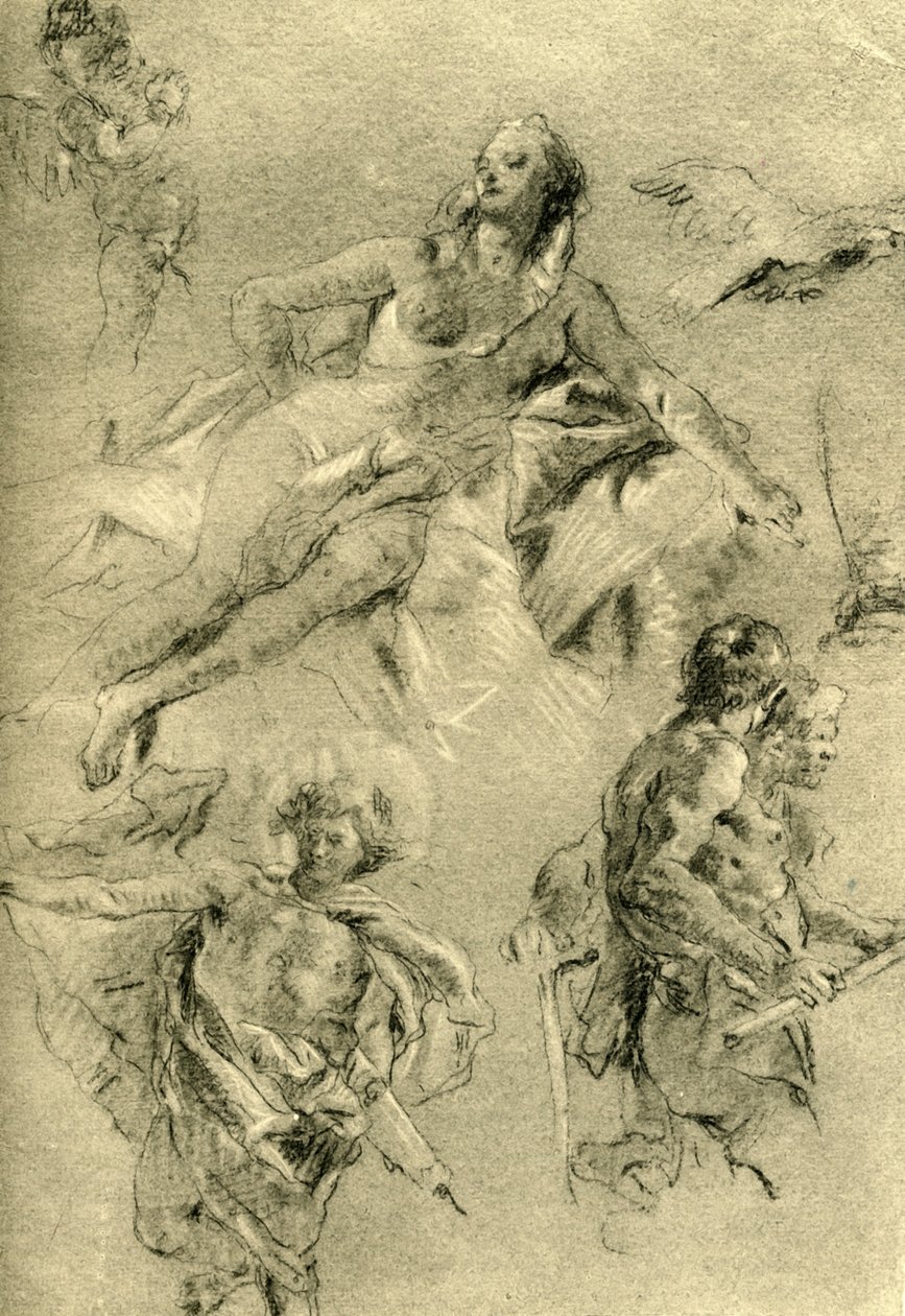 استراحة فينوس وأرقام أخرى ، c1762-c1766 ، 1928 بواسطة جيوفاني باتيستا تيبولو