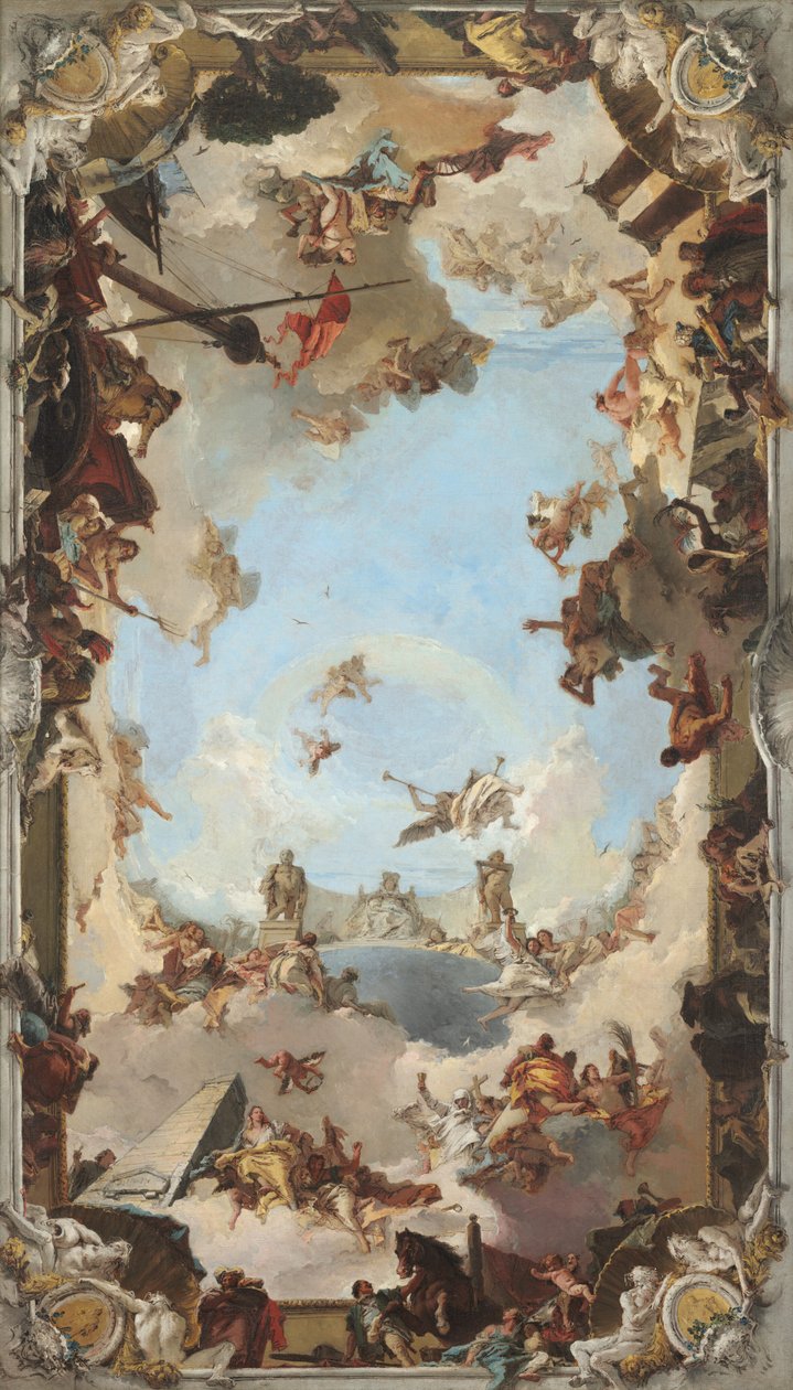 ثروات وفوائد النظام الملكي الأسباني في عهد تشارلز الثالث ، 1762. بواسطة جيوفاني باتيستا تيبولو