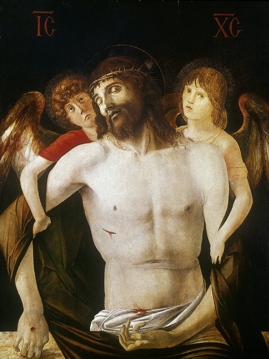 المسيح الميت المدعوم من الملائكة ، 1465-1470 بواسطة جيوفاني بيليني