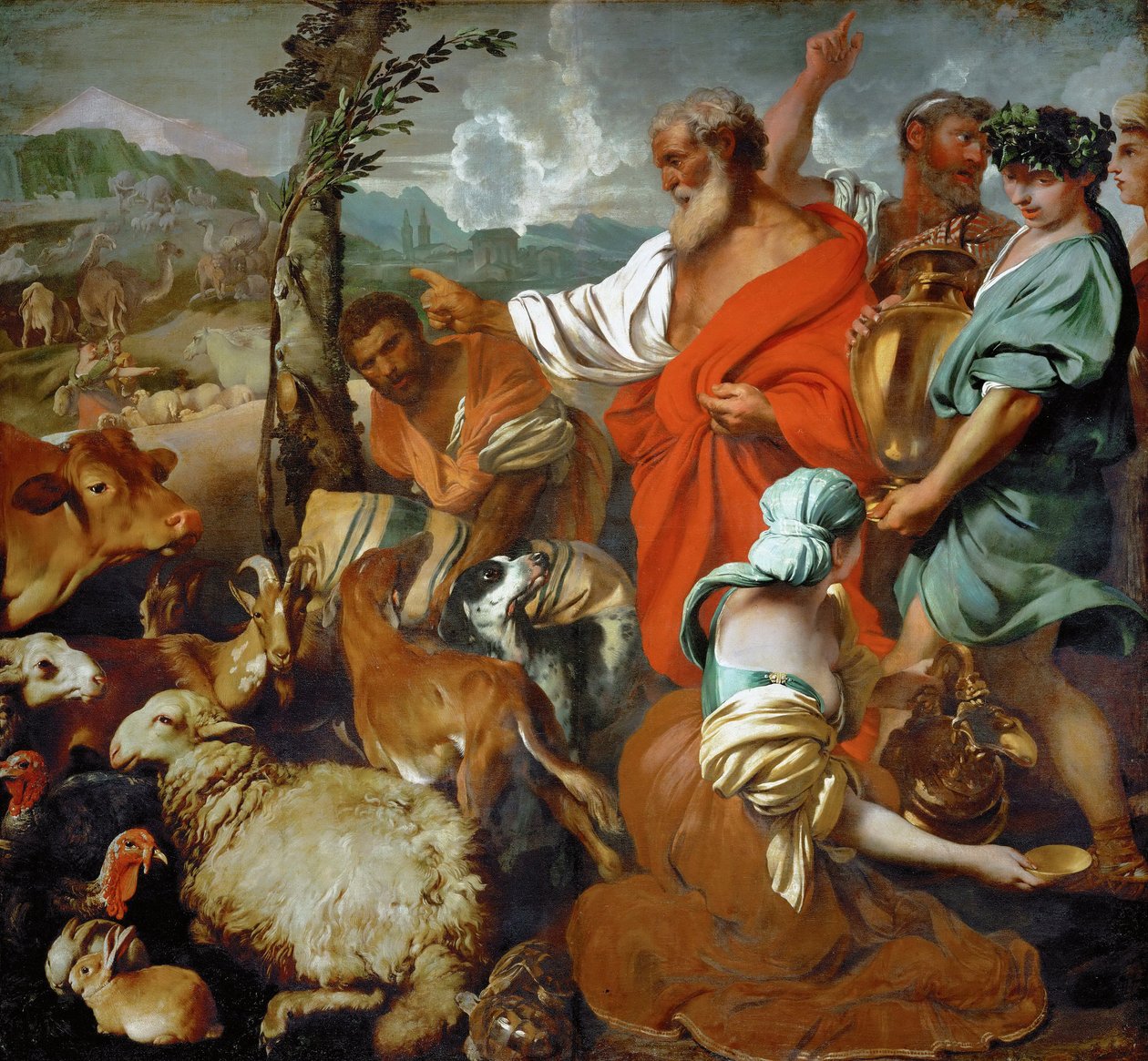 Arche de Noe - Baroque: لوحة الحيوانات سفينة نوح par Castiglione ، جيوفاني بينيديتو (1610-1665) ، النصف الثاني من القرن السابع عشر .. زيت على قماش ، 200x217،5. متحف تاريخ الفن ، فيين بواسطة جيوفاني بينيديتو كاستيجليون