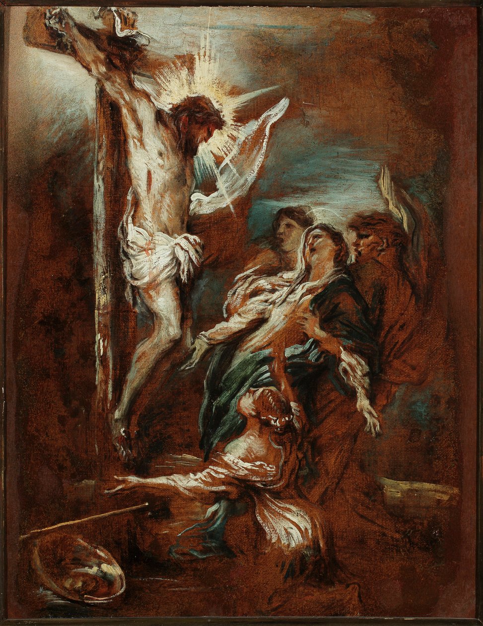 لوحة الصلب التي رسمها جيوفاني بينيديتو كاستيجليون ديت إل جريشيتو (1610-1665) جينات القرن السابع عشر متاحف الشوارع الجديدة بواسطة جيوفاني بينيديتو كاستيجليون