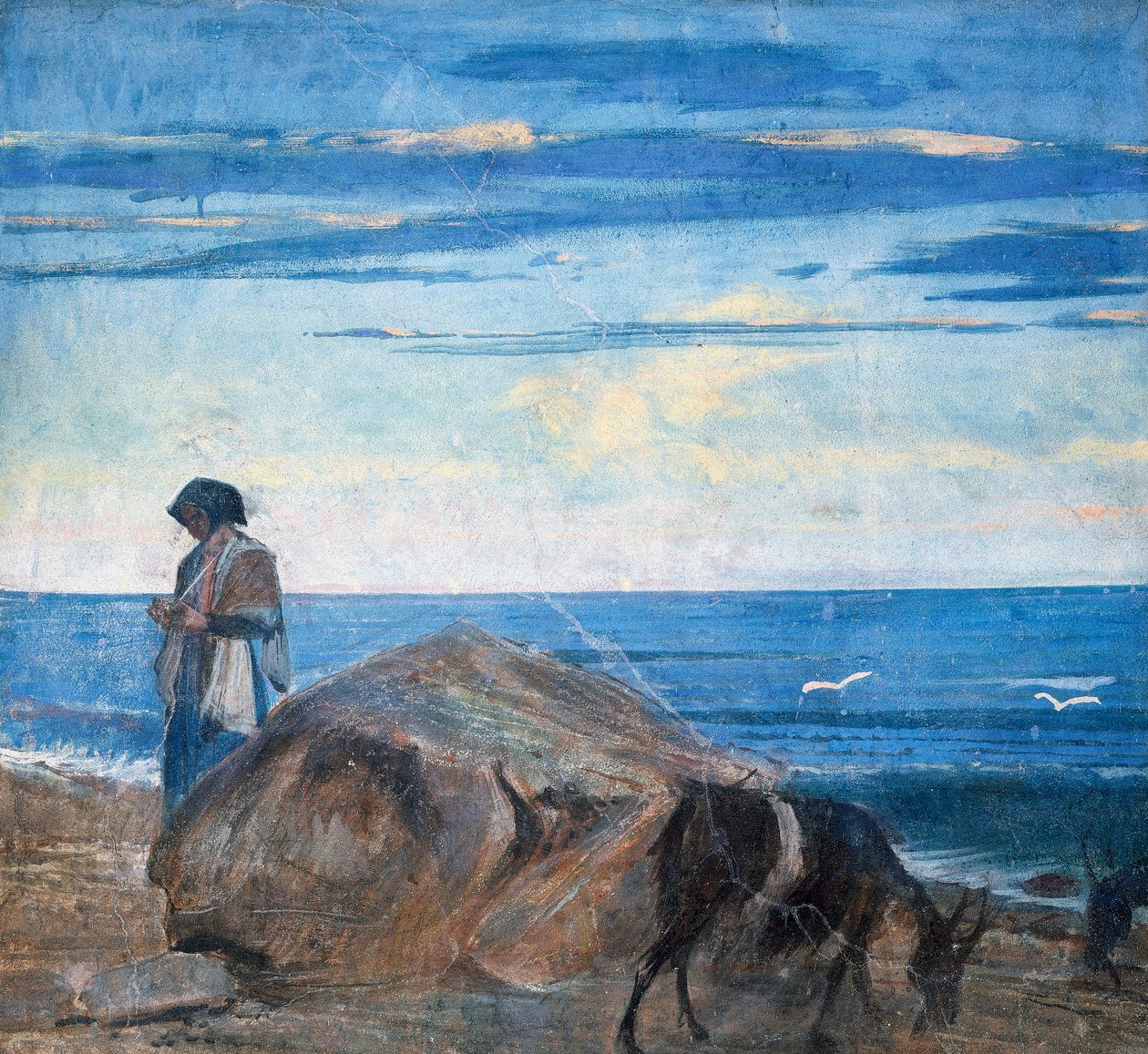 Goat herder by the sea بواسطة جيوفاني بولديني