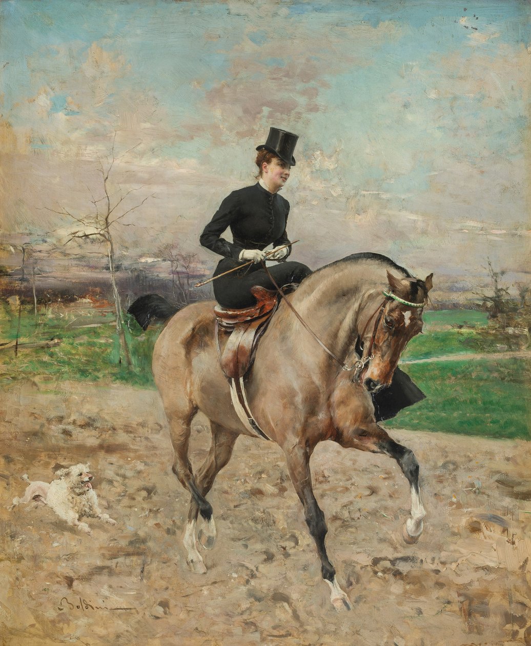 الفارس. أليس ريجنولت على ظهور الخيل ، 1878. بواسطة جيوفاني بولديني