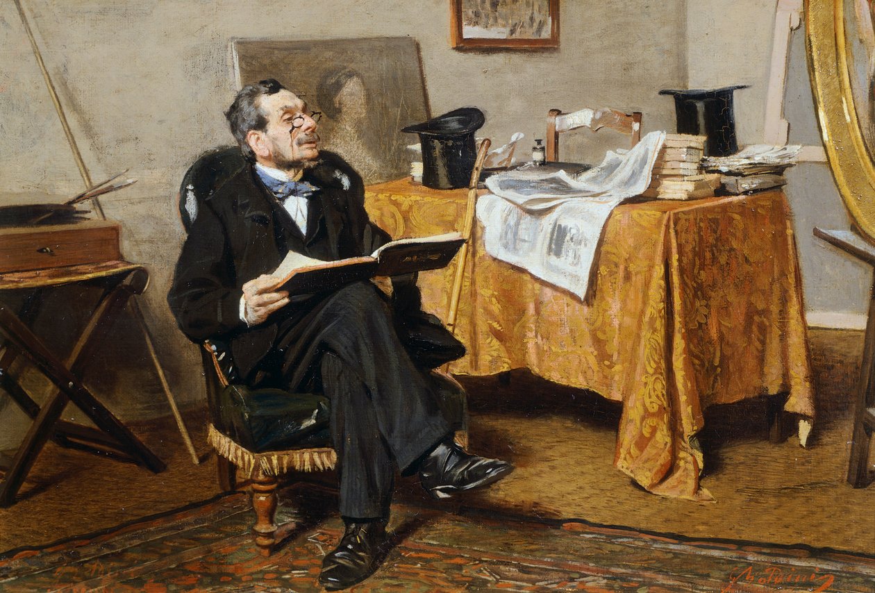 Interior with figure, by Giovanni Boldini بواسطة جيوفاني بولديني