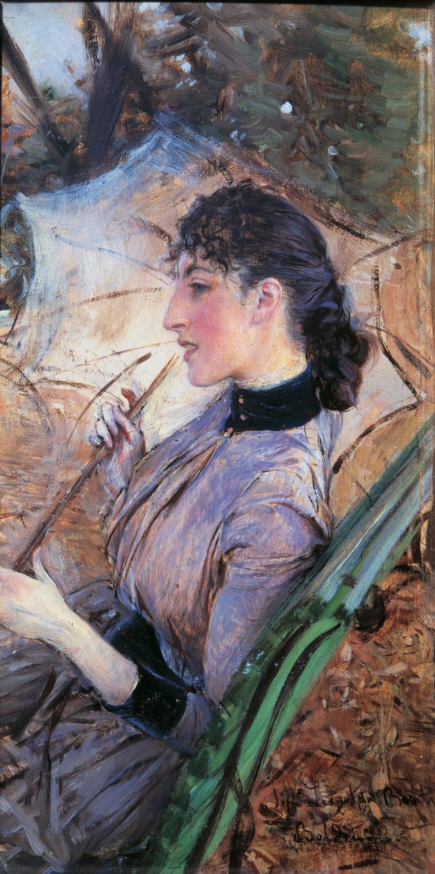 Italy, Florence, Profile of Alaide Banti بواسطة جيوفاني بولديني