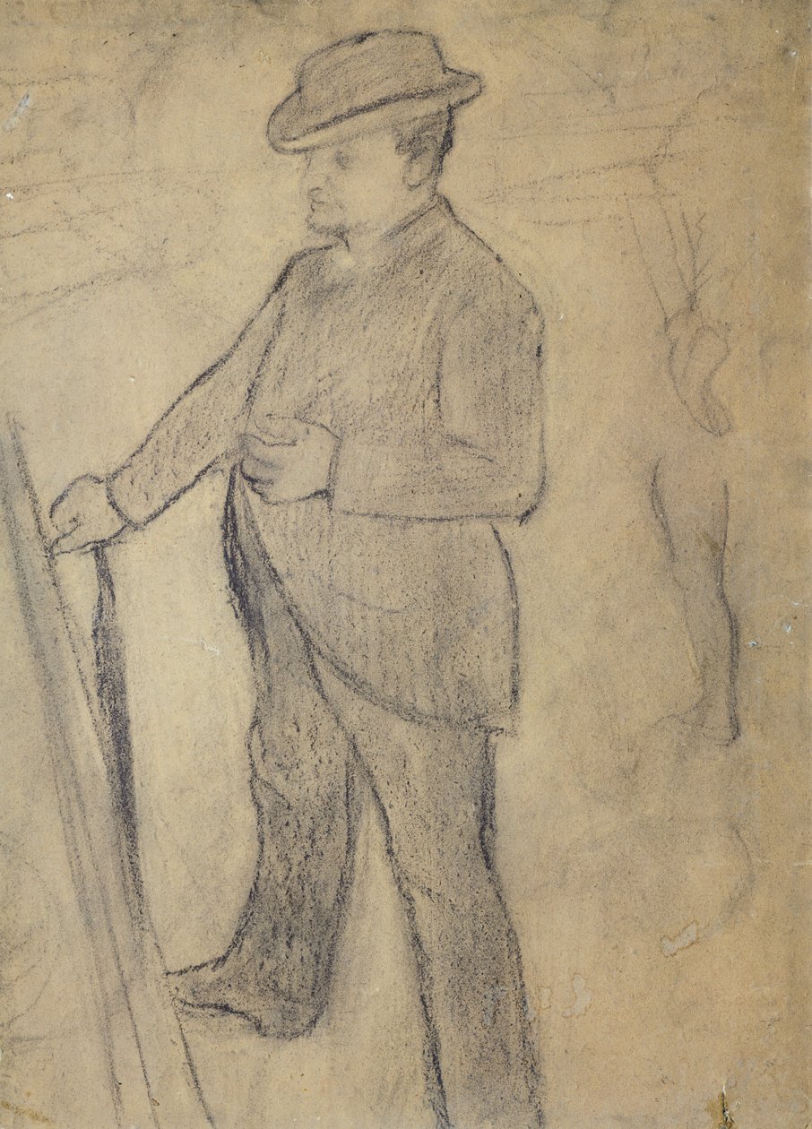 Portrait of Boldini, by Edgar Degas (1834-1917), drawing بواسطة جيوفاني بولديني