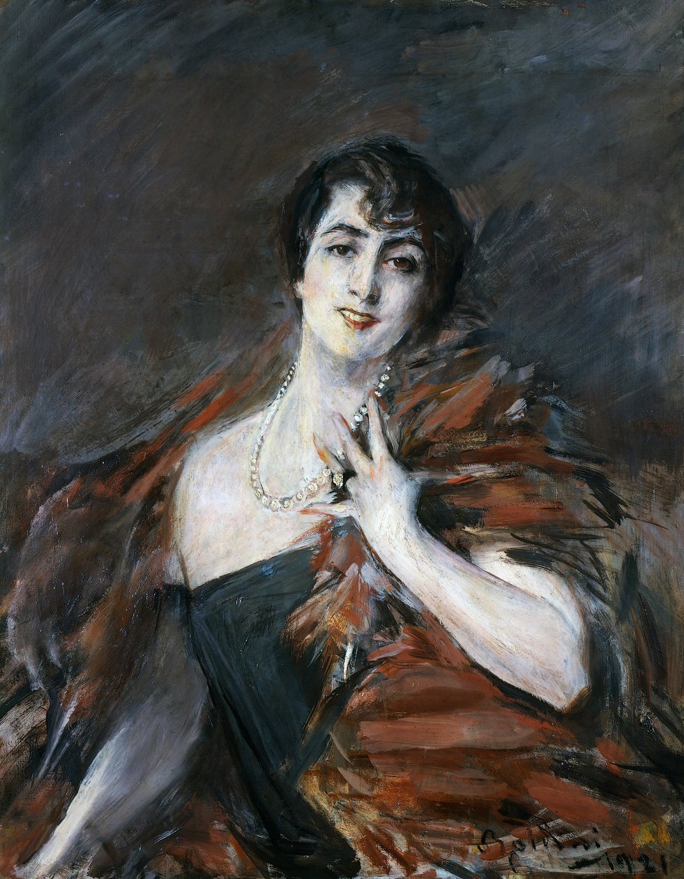 Portrait of a lady بواسطة جيوفاني بولديني