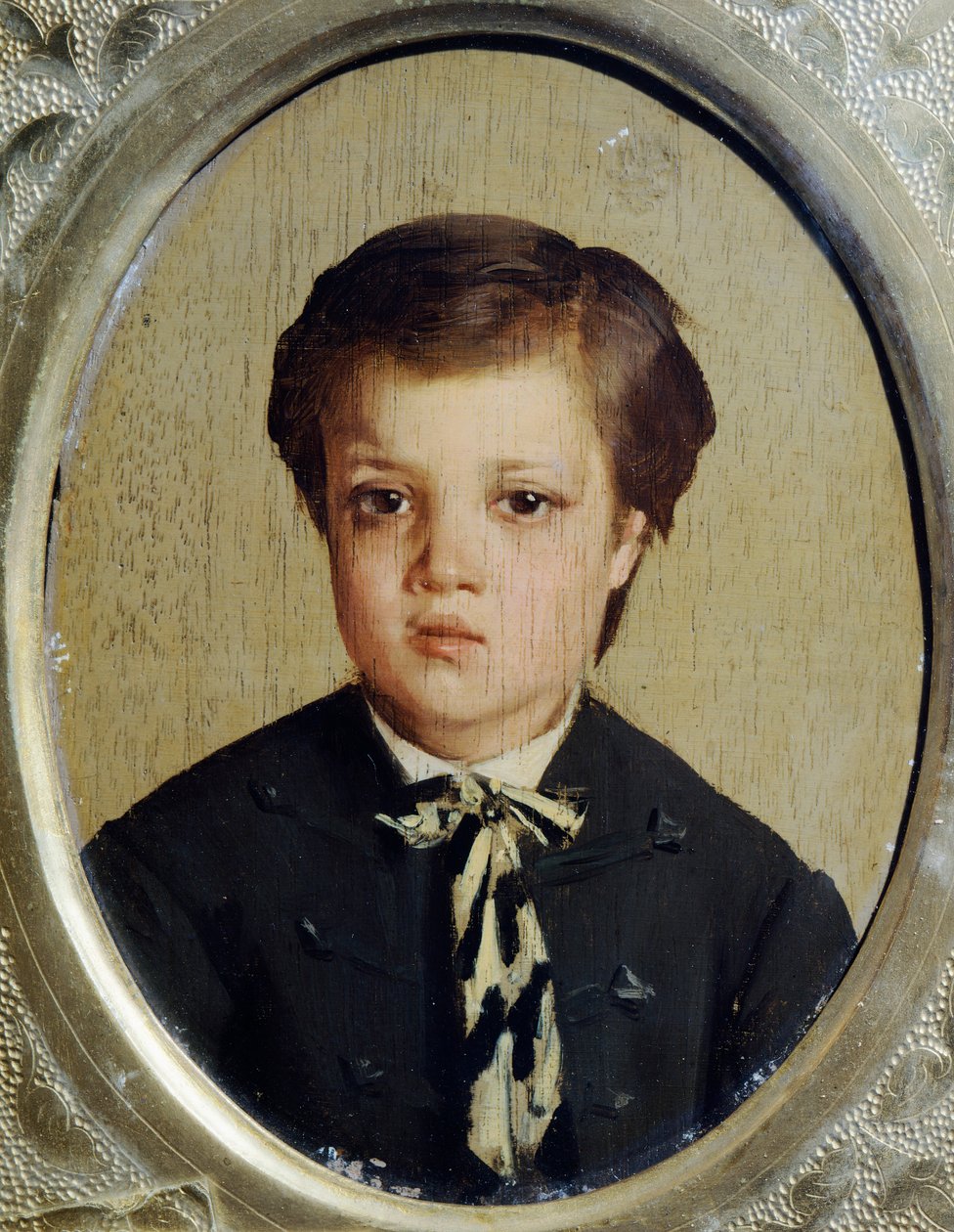 Portrait of brother Francesco Boldini by Giovanni Boldini (1842-1931), oil on wood بواسطة جيوفاني بولديني