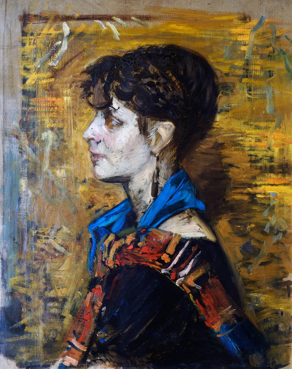 Portrait of the woman or the Gypsy woman بواسطة جيوفاني بولديني