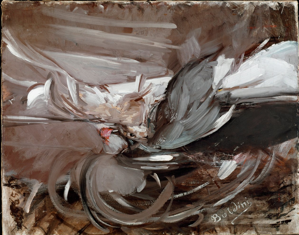 لا تزال الحياة مع لعبة الرسم بواسطة جيوفاني بولديني (1842-1931) 1911 خافت. 75x93 سم بستويا ، مجموعة بولديني بواسطة جيوفاني بولديني