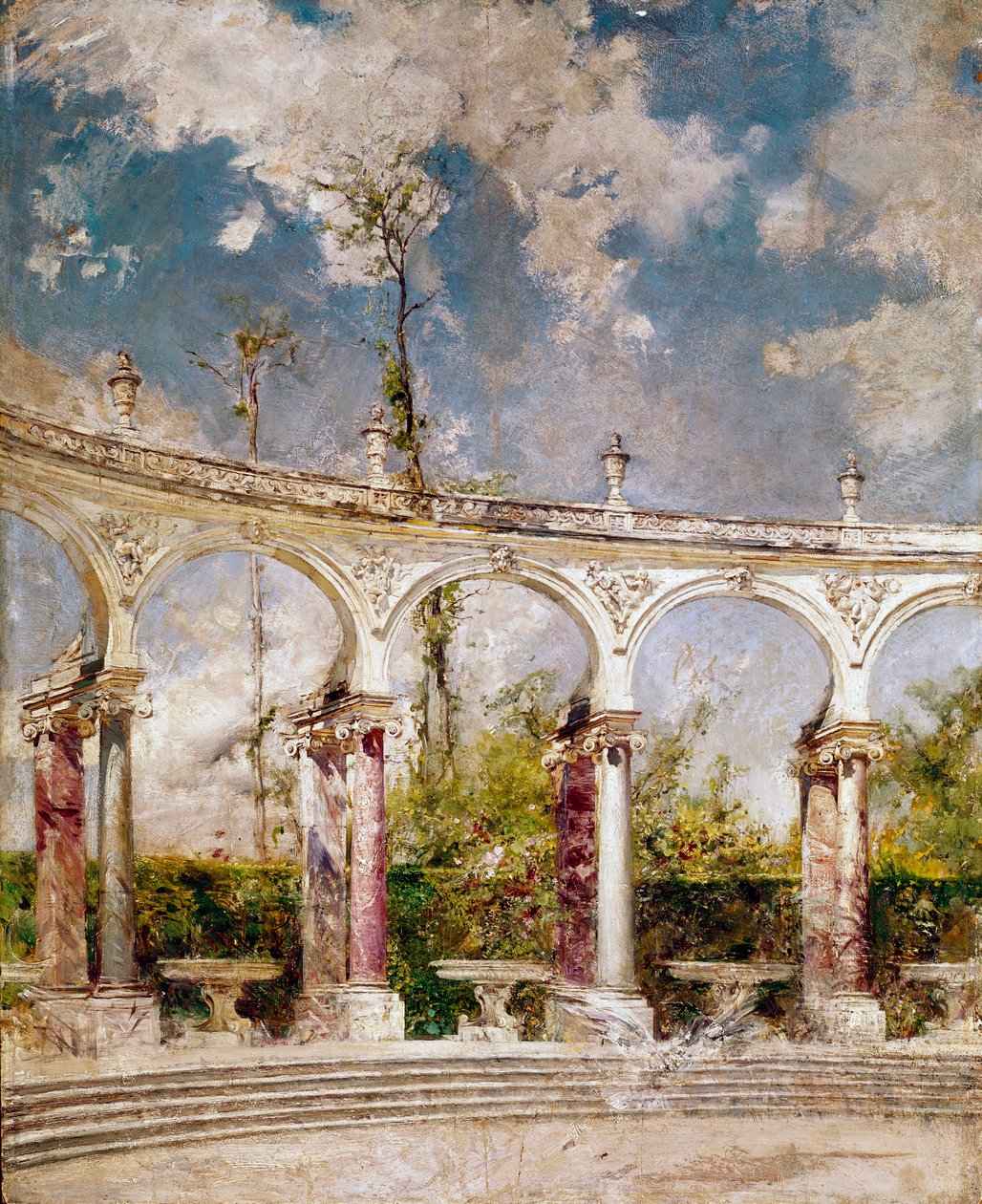 الأعمدة في فرساي لوحة جيوفاني بولديني (1842-1931) 1889 صن. 64x52 سم بستويا ، مجموعة بولديني بواسطة جيوفاني بولديني