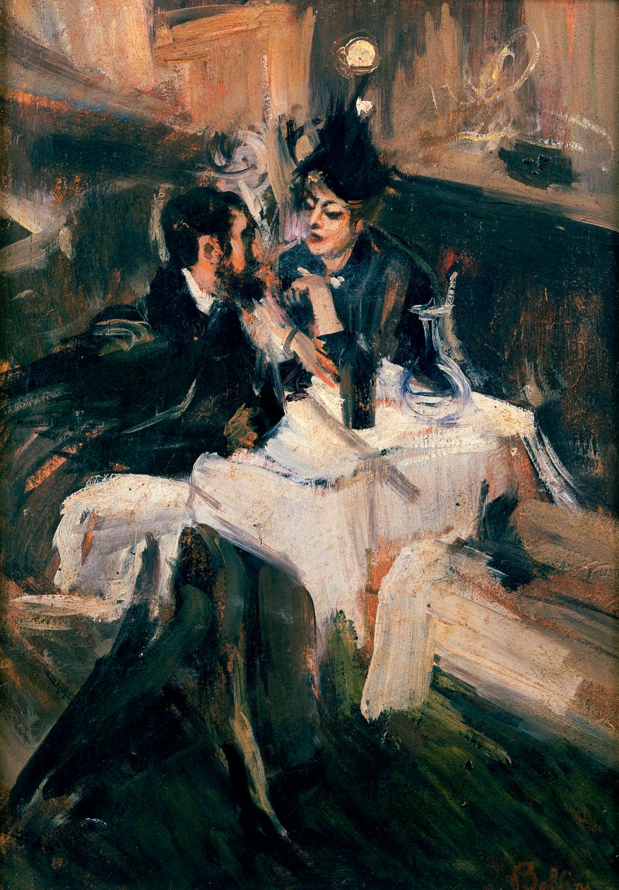 الأحبة "غداء عام 1895 بواسطة جيوفاني بولديني
