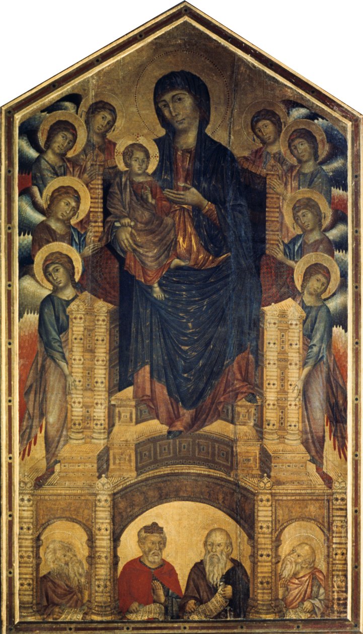 مادونا في Majesty Maestà ، 1285-1286 بواسطة جيوفاني سيمابو