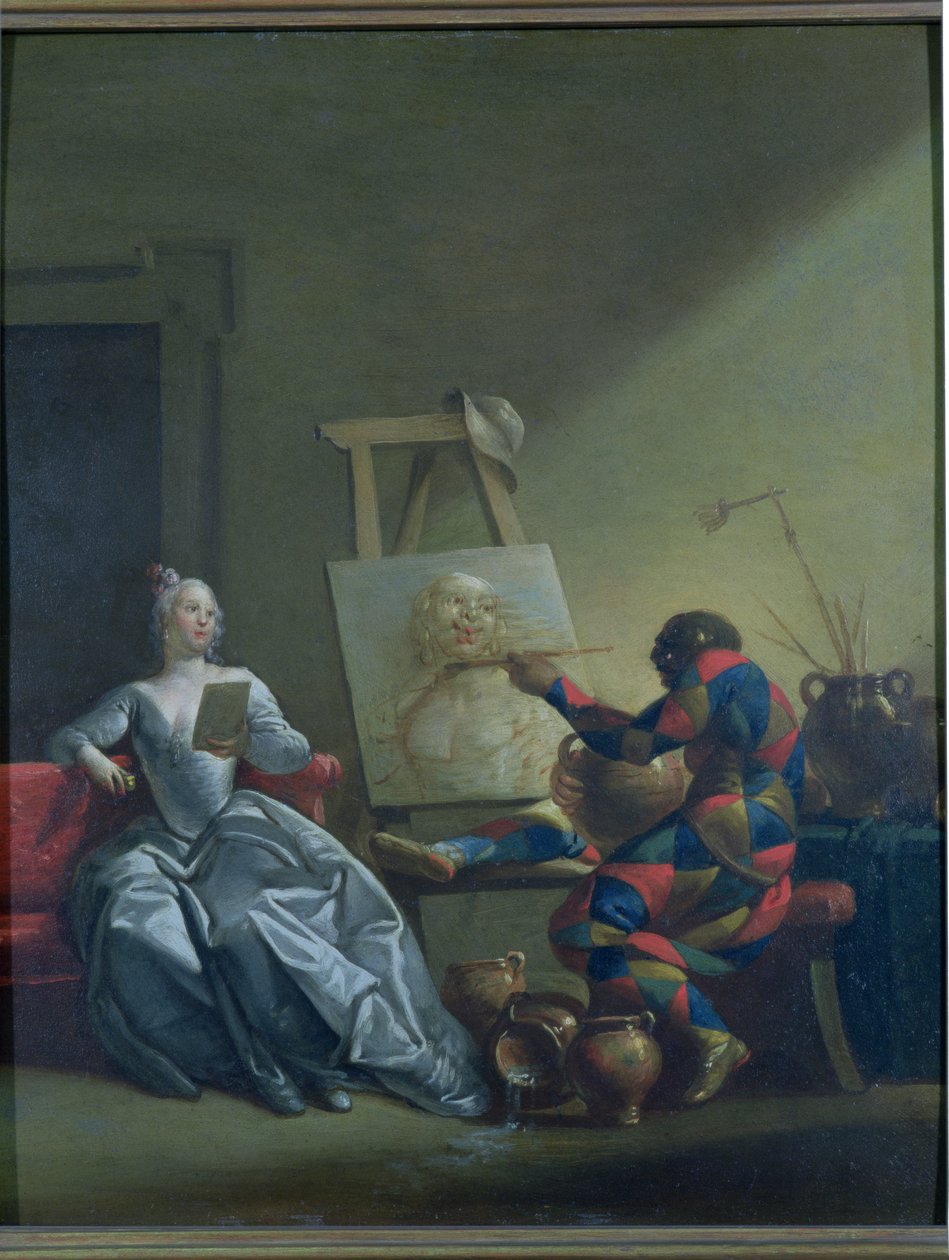 رسام Harlequin ، 1742 بواسطة جيوفاني دومينيكو فيريتي
