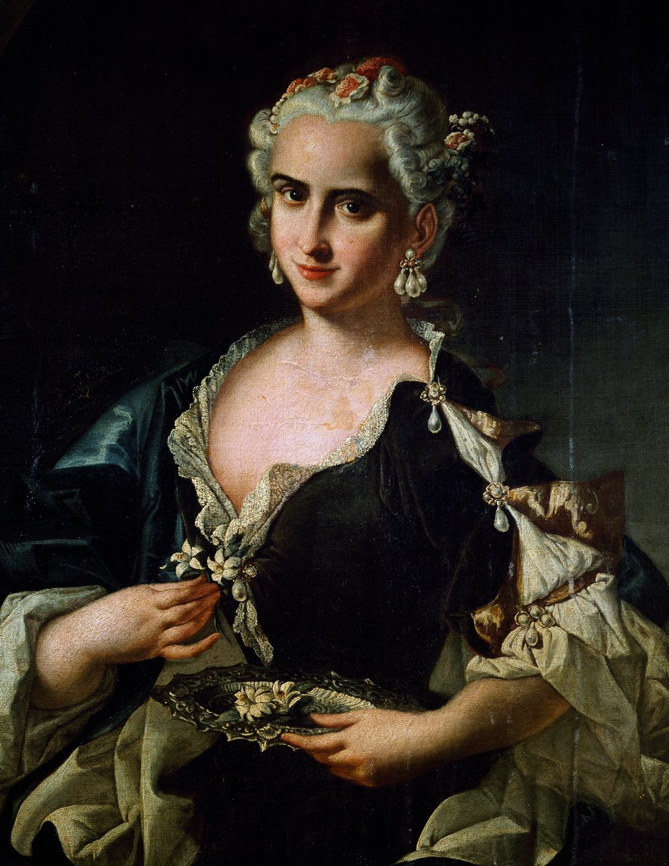 Portrait of Angela Maria Piccinini بواسطة جيوفاني دومينيكو لومباردي