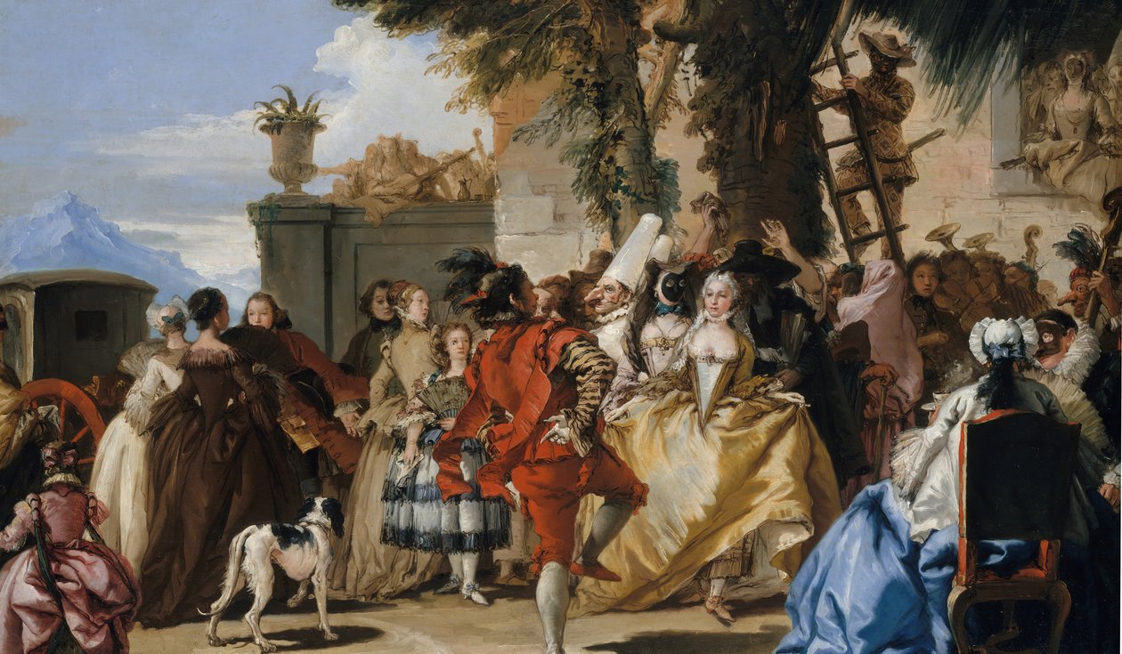رقصة في البلد ، كاليفورنيا. 1755. بواسطة جيوفاني دومينيكو تيبولو