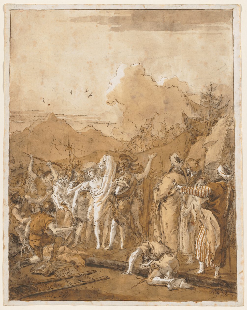 نزع سلاح المسيح ، ج. 1785-1790. بواسطة جيوفاني دومينيكو تيبولو
