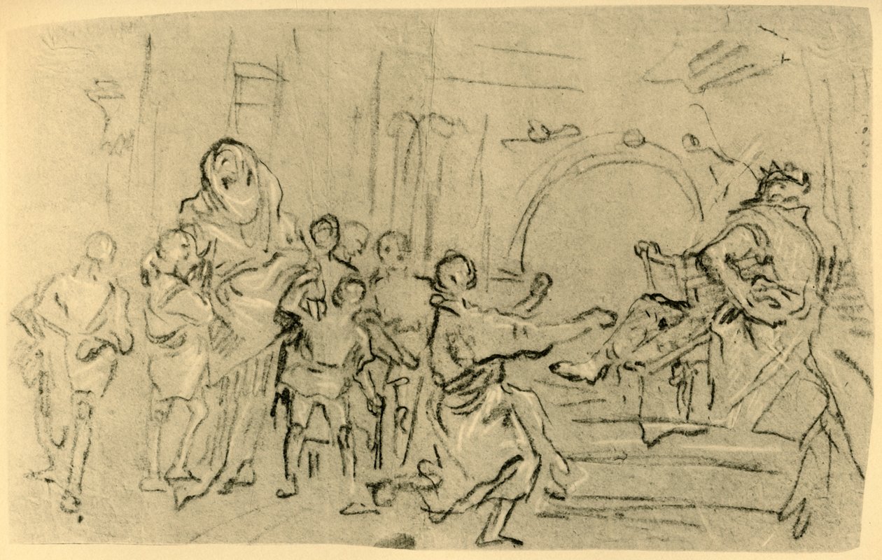 أم المكابيين قبل أنطيوخس ، c1759 ، 1928 بواسطة جيوفاني دومينيكو تيبولو