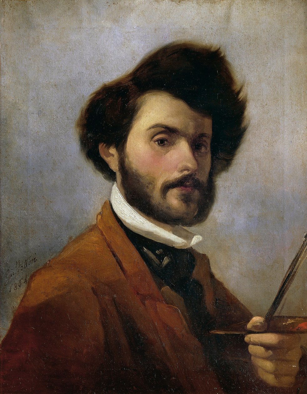Italy, Florence, Self-Portrait at Age 29 بواسطة جيوفاني فاتوري