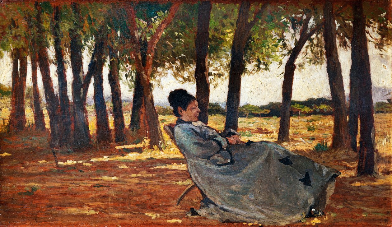 سيدتي مارتيلي كاستيليونسيلو ، حوالي عام 1867 ، بقلم جيوفاني فاتوري (1825-1908) ، زيت على لوح ، 20 × 33 سم بواسطة جيوفاني فاتوري