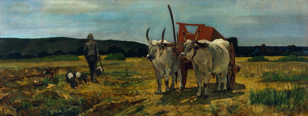 ماريما توسكانا ، جيوفاني فاتوري (1825-1908) ، زيت على قماش ، 77.5 × 205.7 سم بواسطة جيوفاني فاتوري