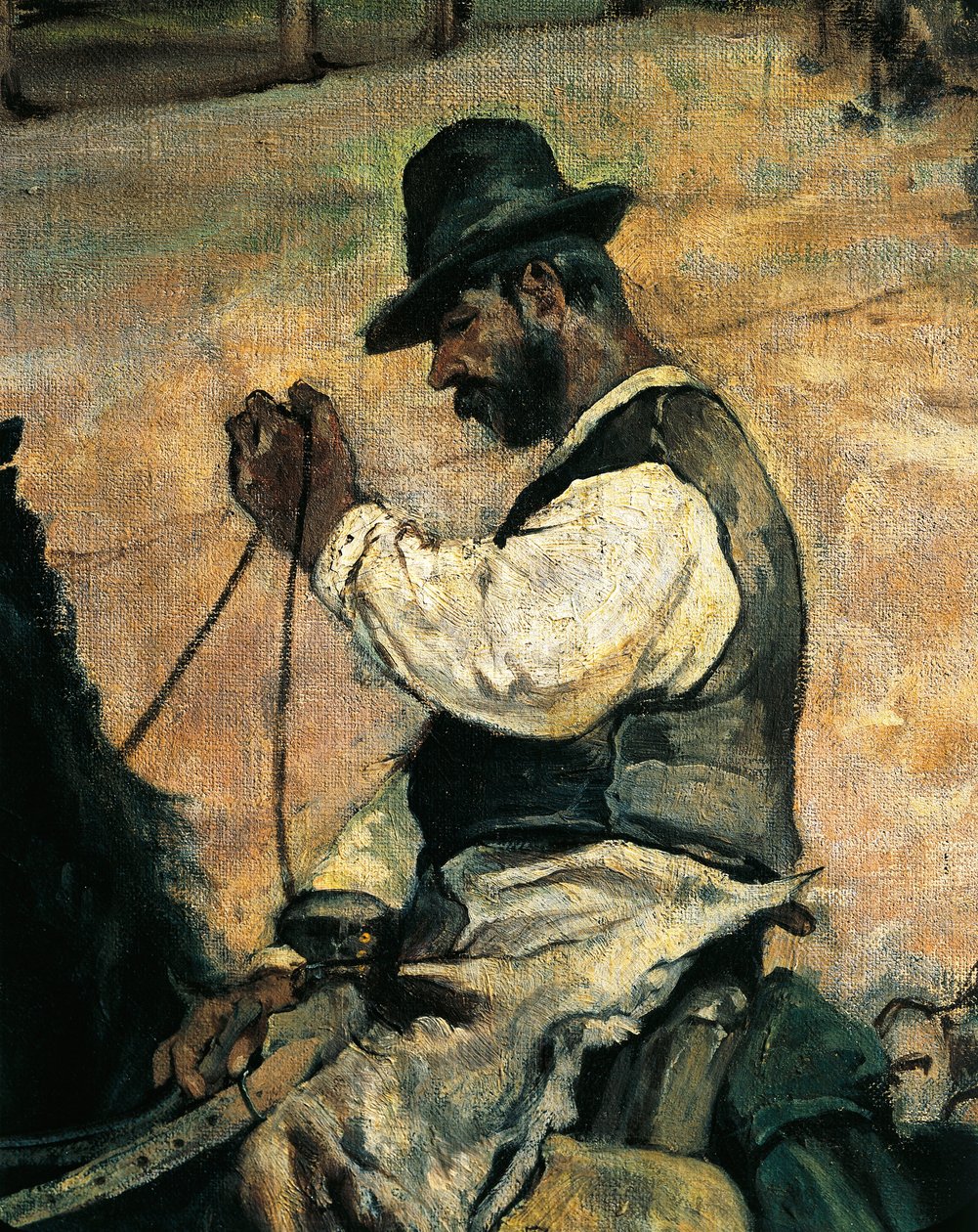 وضع علامات على الثيران الصغيرة في ماريما ، حوالي عام 1887 ، بواسطة جيوفاني فاتوري (1825-1908) ، 86 × 172 سم ، التفاصيل بواسطة جيوفاني فاتوري