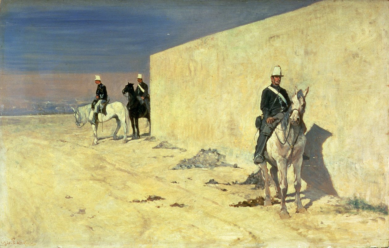 The Watch (The White Wall) ، c.1871 (لوحة) بواسطة جيوفاني فاتوري