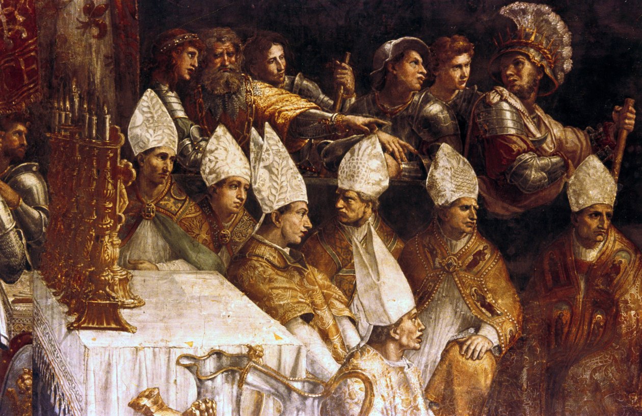 تتويج شارلمان (رسم) بواسطة جيوفاني فرانشيسكو (1488-1528) بيني