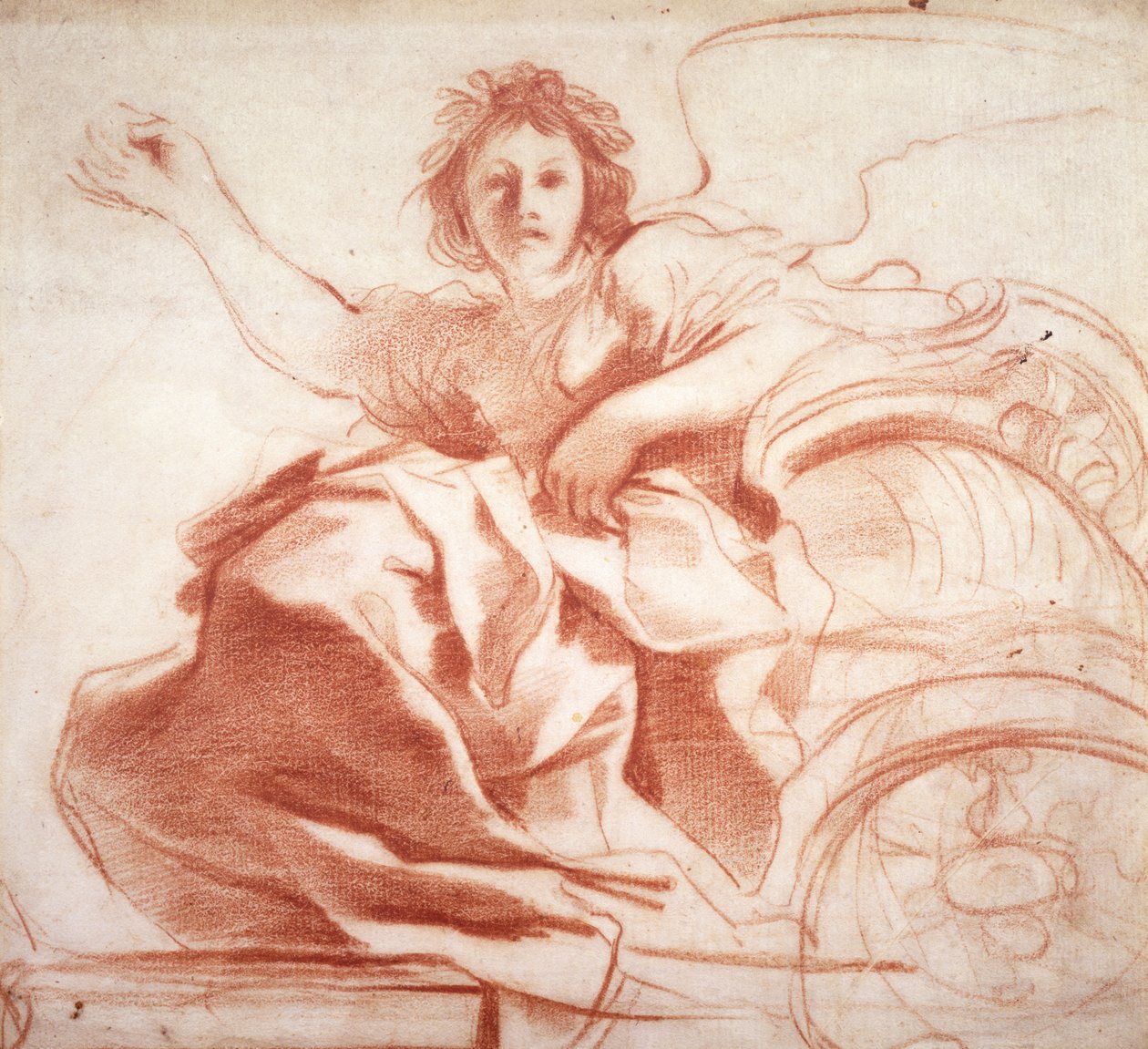 أورورا ، c.1620 (طباشير أحمر على ورق) بواسطة جيوفاني فرانشيسكو باربيري (Il Guercino)
