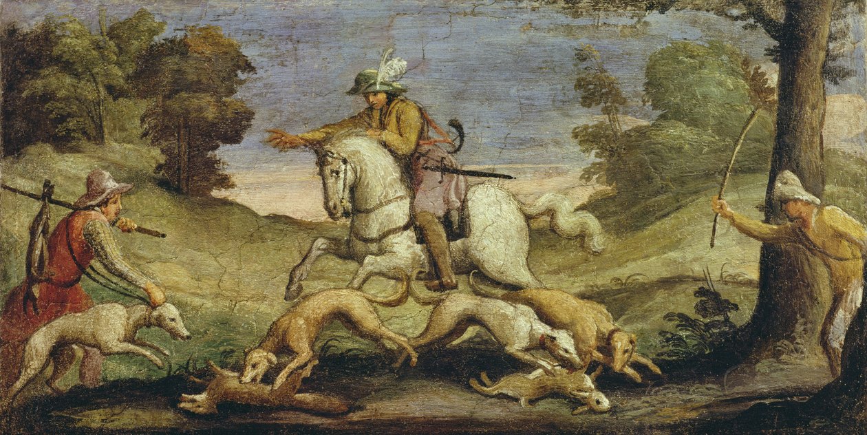 صيد حارس ، 1615 بواسطة جيوفاني فرانشيسكو باربيري (Il Guercino)