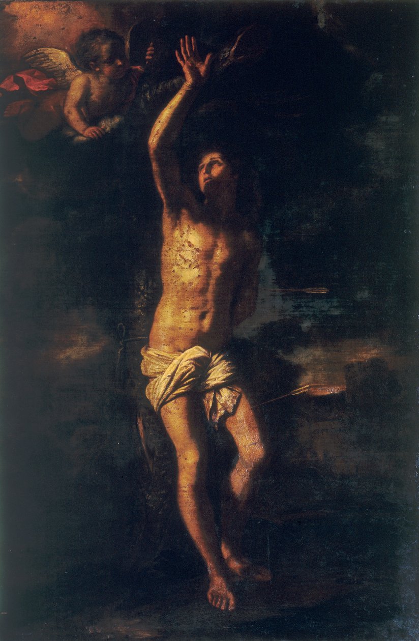 القديس سيباستيان بواسطة جيوفاني فرانشيسكو باربيري (Il Guercino)