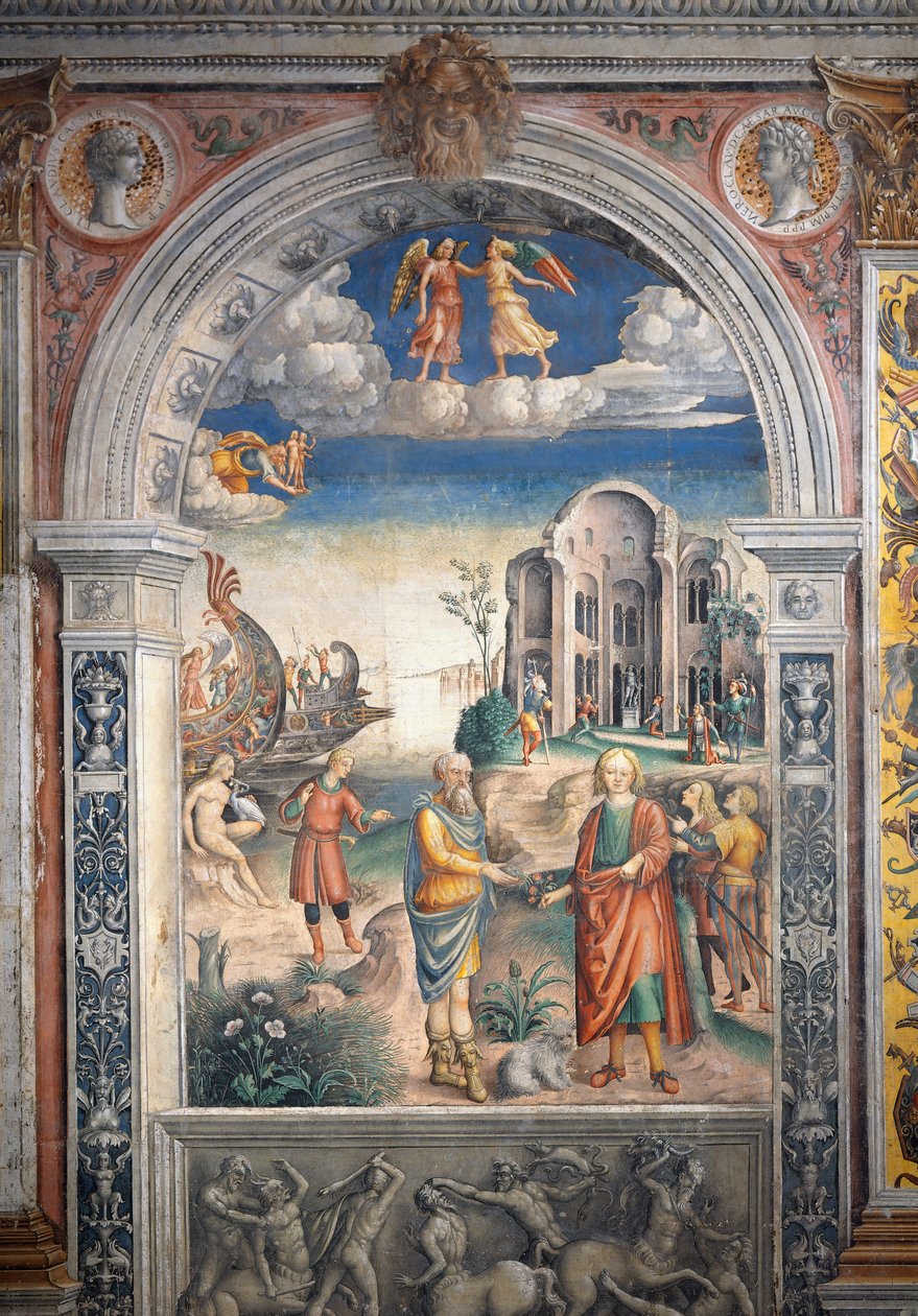 Fresco by Giovanni Maria Falconetto (1468-1535), Hall of Zodiac, Palazzo D