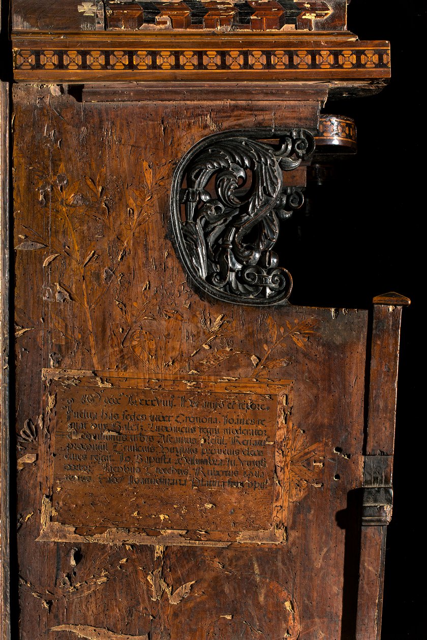 كورال Lignaean الكنسي ، مرصع بواسطة Giovanni Maria Platina 1484 ، البطانة الجانبية اليسرى بواسطة جيوفاني ماريا بلاتينا