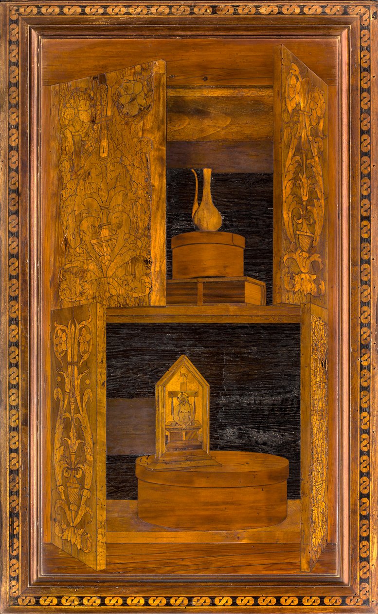 كورال Lignaean الكنسي ، مرصع بواسطة Giovanni Maria Platina 1484 ، Superior Stall بواسطة جيوفاني ماريا بلاتينا