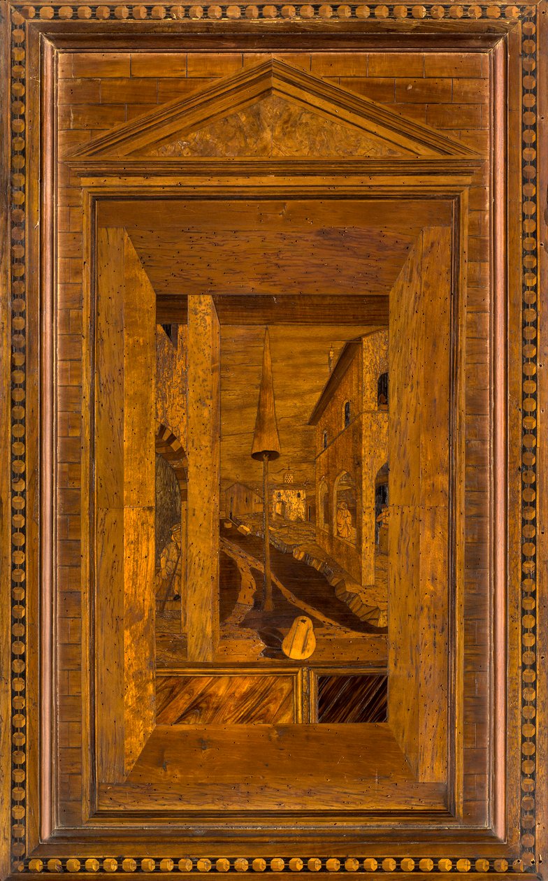 كورال Lignaean الكنسي ، مرصع بواسطة Giovanni Maria Platina 1484 ، Superior Stall بواسطة جيوفاني ماريا بلاتينا