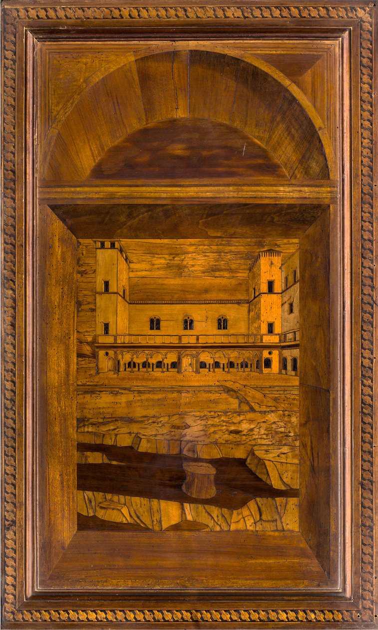 كورال Lignaean الكنسي ، مرصع بواسطة Giovanni Maria Platina 1484 ، Superior Stall بواسطة جيوفاني ماريا بلاتينا